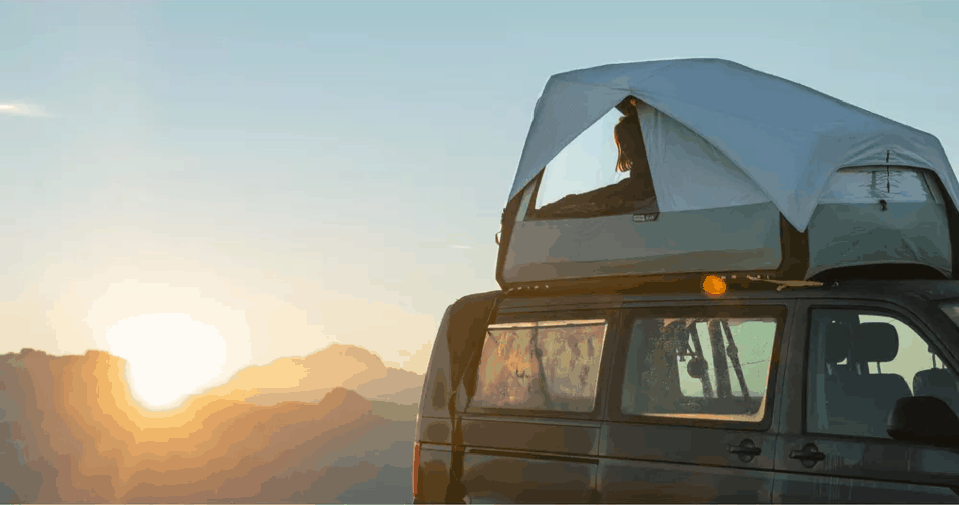 VW Inflatable rooftop tent
