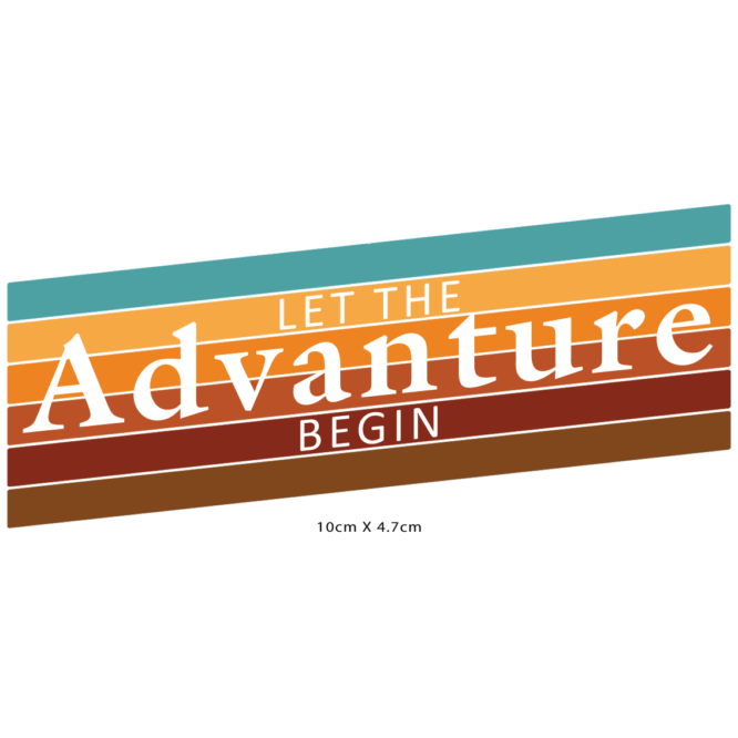 Retro Advanture Bumper Sticker